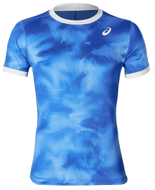 Asics Club Graphic SS Top - illusion blue